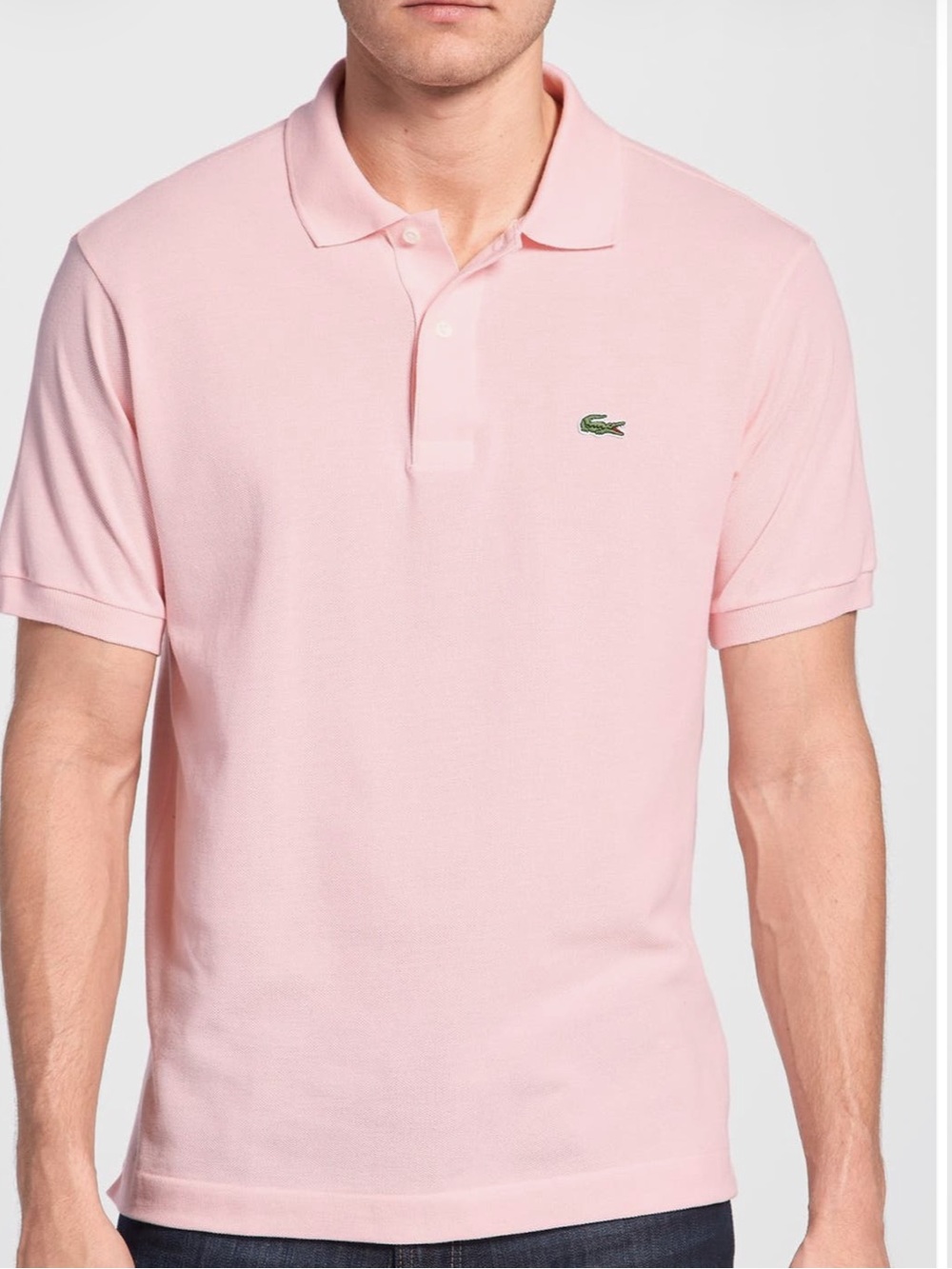 Lacoste Men’s Light Pink Short-Sleeve Polo Size | 2